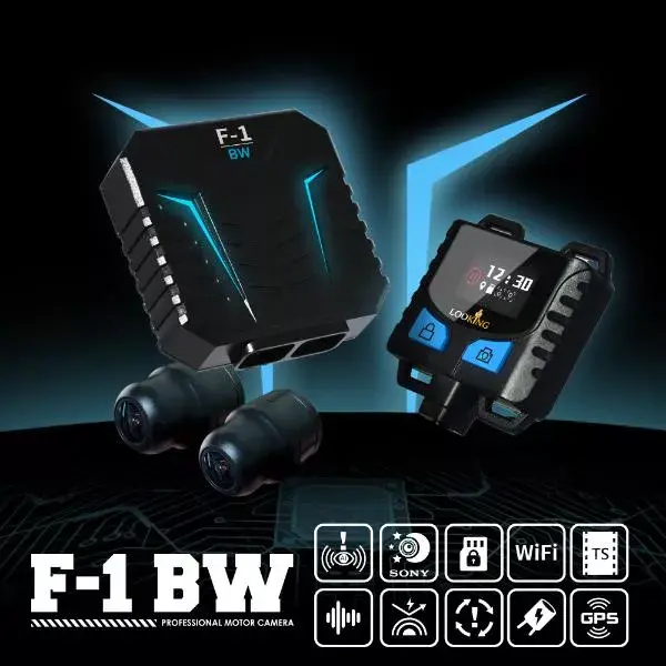 F1-BW Smart AI FHD Bike Camera