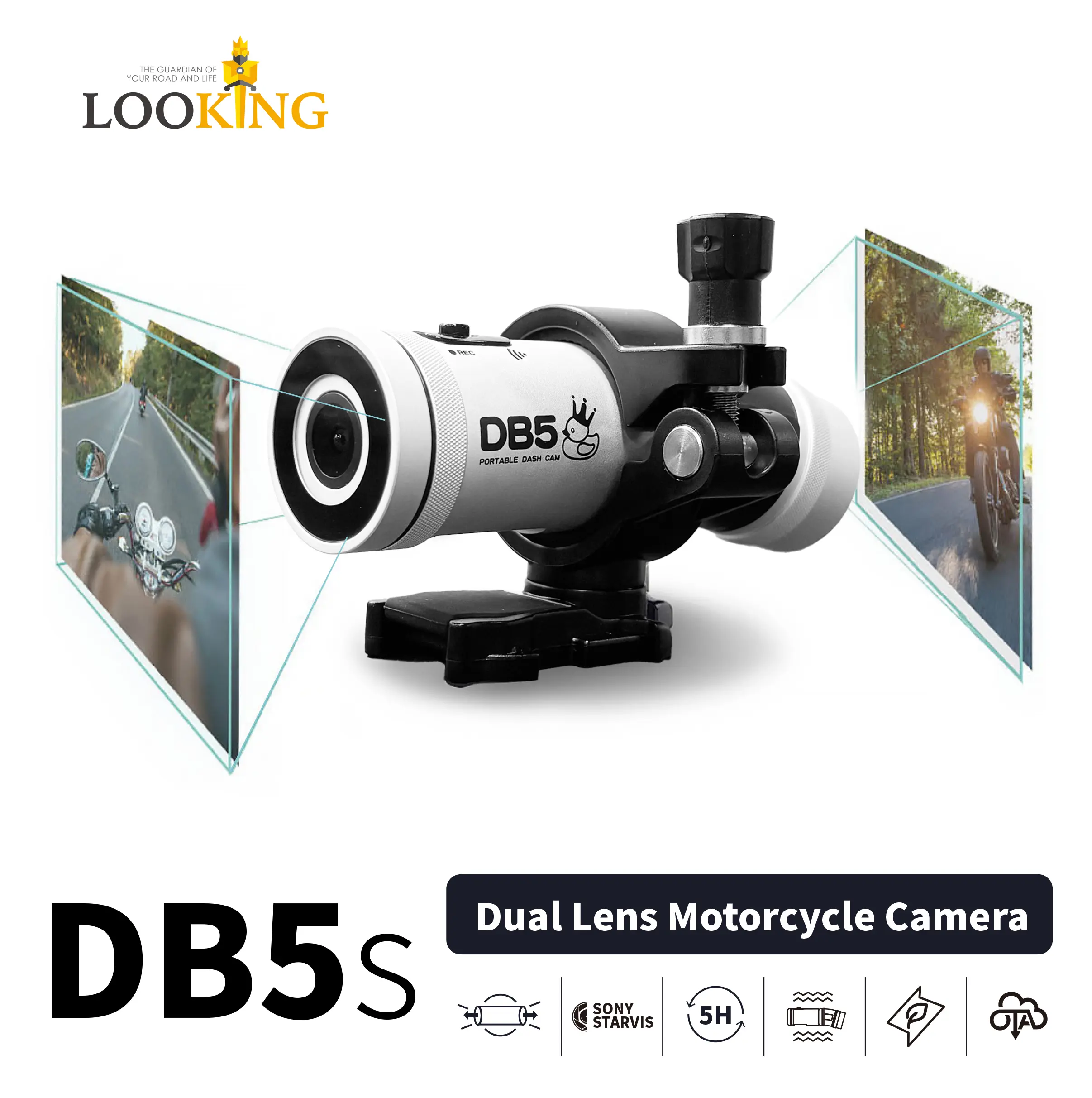 Taiwan LOOKING Portable Helmet Cam DB5s